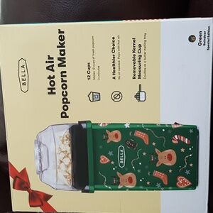 Christmas Hot Air Popcorn Maker NIB